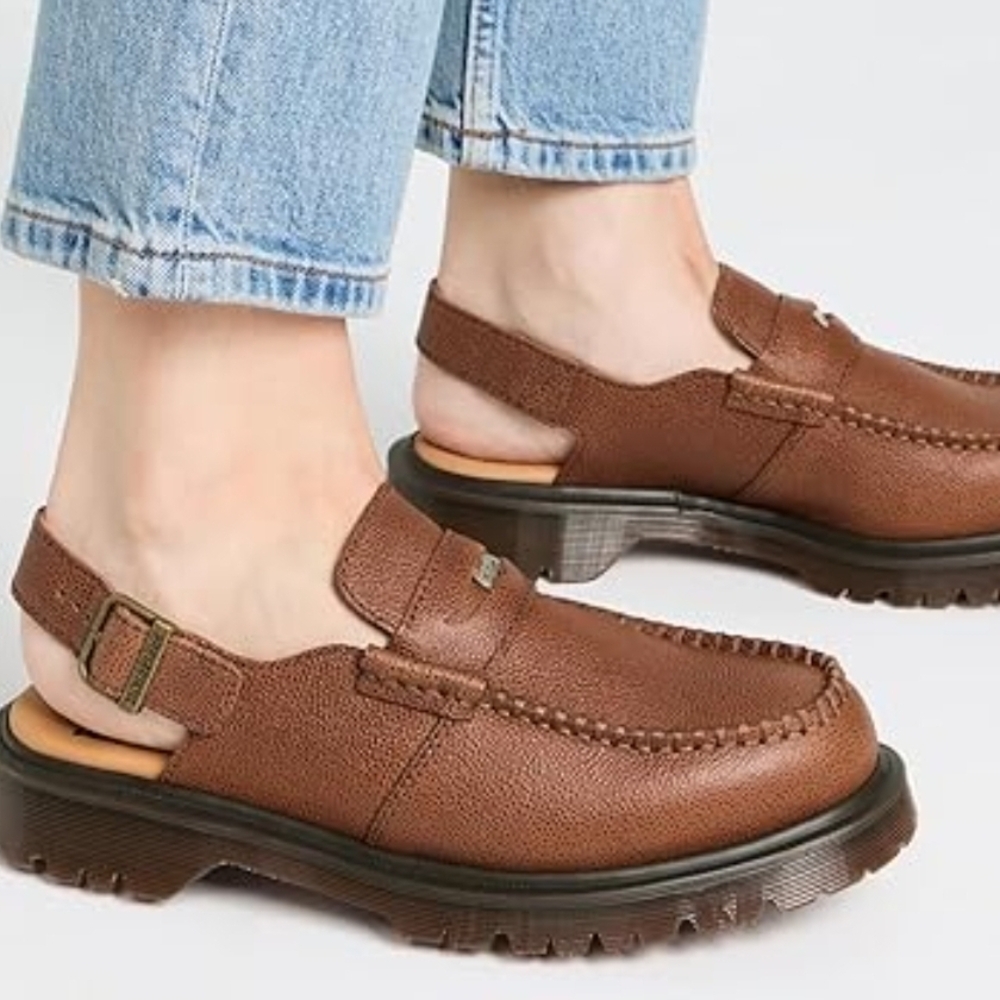 Dr. Martens Brown Slingback Loafers